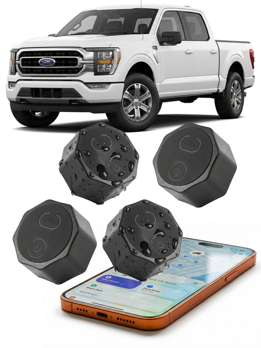 Air Tracker Tag Hidden Magnetic Finder | No Monthly Fee | 5-Year Battery | Works with Apple Find My 4Pack Black